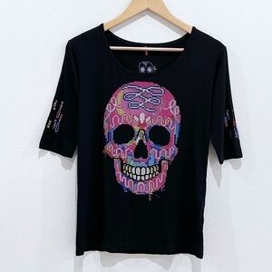 AY Guey Skull Shirt Love is in the Air Size L
